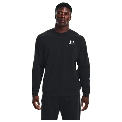 Under Armour UA Icon Fleece Crew męska bluza bez kaptura na co dzień czarna