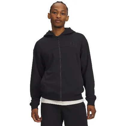 Under Armour UA Rival LW FZ męska bluza rozpinana z kapturem czarna