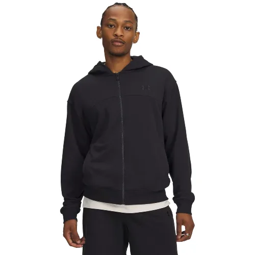 Under Armour UA Rival LW FZ męska bluza rozpinana z kapturem czarna