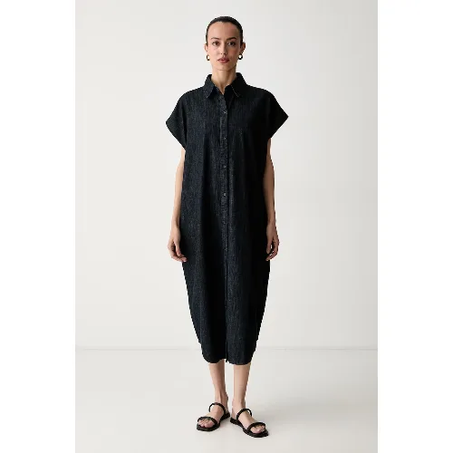 United Colors of Benetton sukienka oversize jeansowa