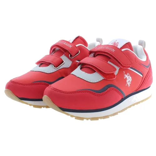 US POLO ASSN. CZERWONE OBUWIE SPORTOWE DLA DZIECI