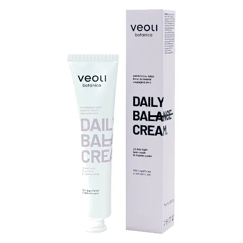 Veoli Botanica Daily Balance Cream Całodzienny Lekki Krem do Twarzy Zwężający Pory 75ml
