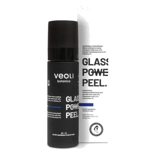 Veoli Botanica Glass Skin Power Peel Nawilżająco Rozświetlający Żelowy Peeling do Twarzy 30ml