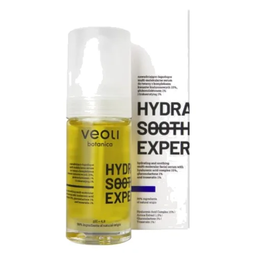 Veoli Botanica Hydra Soothing Expert Nawadniająco-Łagodzące Multi-Molekularne Serum do Twarzy 30ml
