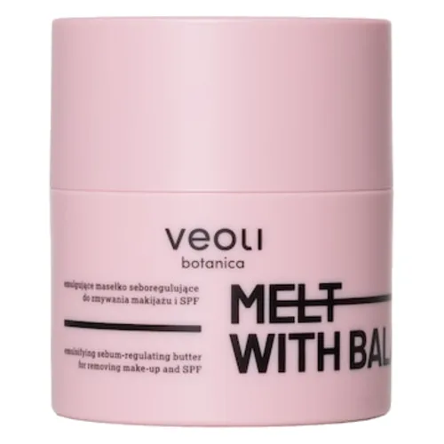 Veoli Botanica MELT WITH BALANCE Emulgujące masełko seboregulujące do zmywania makijażu i SPF do skóry z niedoskonałościami Demakijaż oczu 40 g
