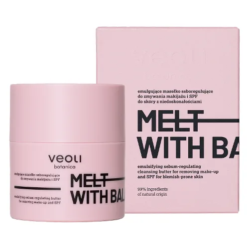 Veoli Botanica Melt With Balance Emulgujące Masełko Seboregulujące do Zmywania Makijażu i SPF 40g
