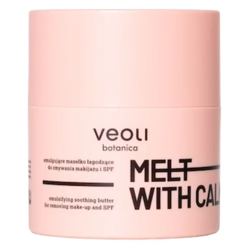 Veoli Botanica MELT WITH CALMNESS Emulgujące masełko kojące do zmywania makijażu i SPF do skóry szczególnie wrażliwej Demakijaż oczu 40 g
