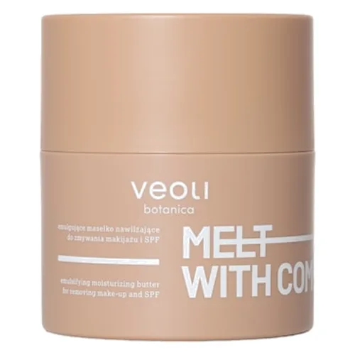 Veoli Botanica MELT WITH COMFORT Emulgujące masełko nawilżające do zmywania makijażu i SPFdo skóry suchej i odwodnionej Demakijaż oczu 40 g