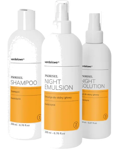 Verdelove Psorisel, Zestaw do pielęgnacji skóry głowy z objawami łuszczycy
