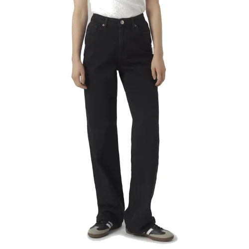 Vero Moda Jeansy Tessa 10290541 Czarny Wide Leg