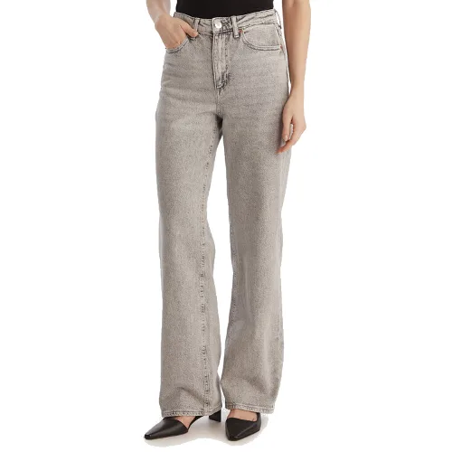 Vero Moda Jeansy Tessa 10345320 Szary Wide Leg