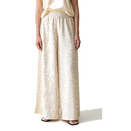 ViCOLO spodnie wide leg damskie bawełniane