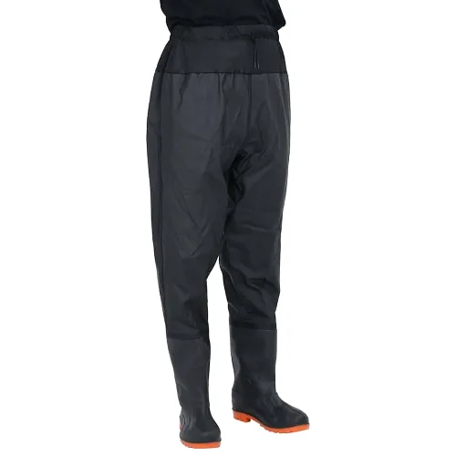 VidaXL Waders z butami, rozmiar 44, czarny