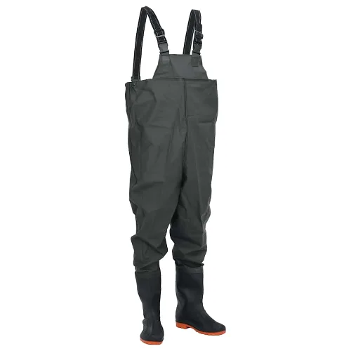 VidaXL Waders z butami rozmiar 45 ciemnozielony