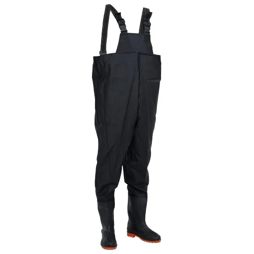 VidaXL Waders z wbudowanymi butami rozmiar 43 czarny