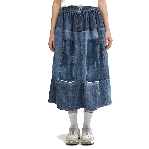 Visvim spódnica jeansowa ss elevation skirt p.w.