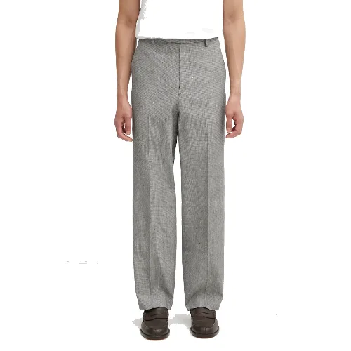 Visvim spodnie z dodatkiem wełny WIDE SLACKS SANTOME