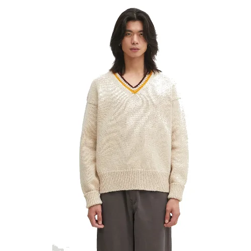 Visvim sweter wełniany COLLEGE V-NECK