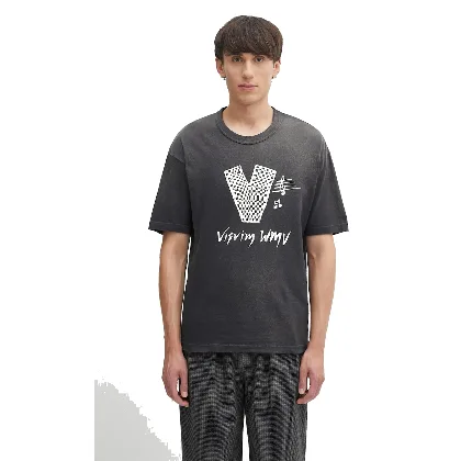 Visvim t-shirt bawełniany jumbo tee s/s v