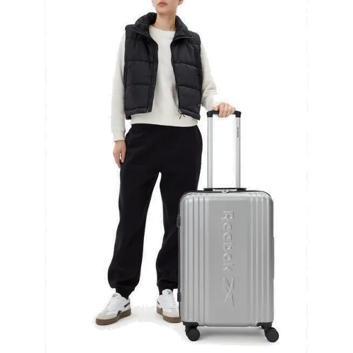 Walizka średnia Reebok RBK-WAL-003-07-CCC-M Srebrny