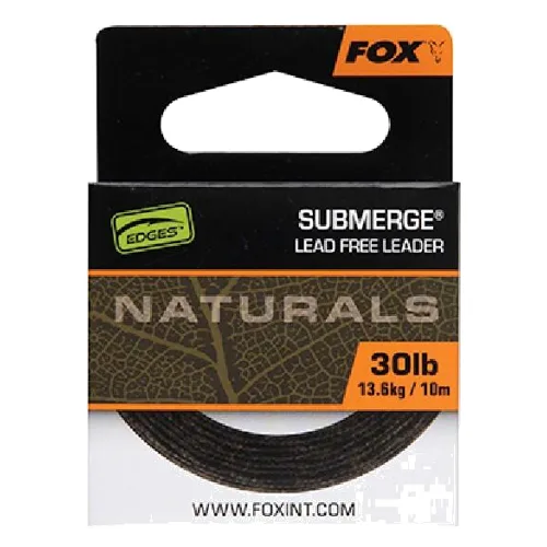 Warkocze Fox Naturals Submerge Leader 10 m/30lb/13,6 kg