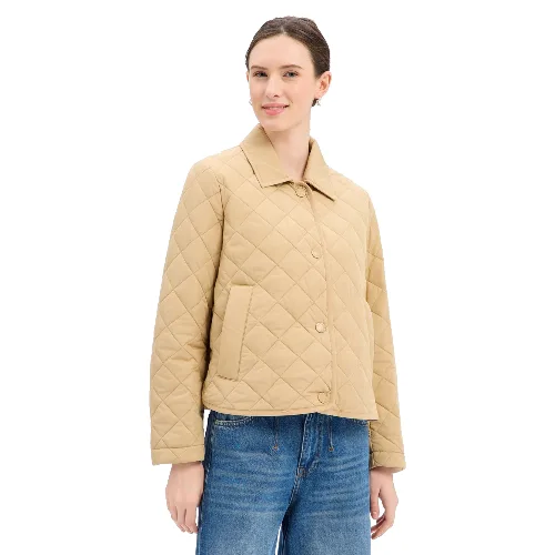 Weekend Max Mara kurtka pikowana Kobiety Sztuczne włókno beżowy, 38