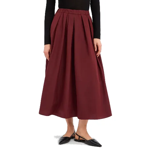 Weekend Max Mara spódnica plisowana Kobiety Sztuczne włókno czerwony
