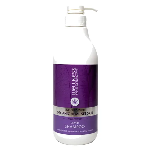 Wellness WELLNESS PREMIUM PRODUCTS Silver szampon neutralizujący żółte odcienie do włosów blond 1000ml Szampony