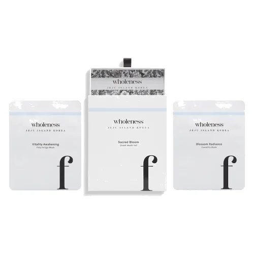 Wholeness Sacred Bloom Mask Set Maseczki nawilżające 1 ct Damski