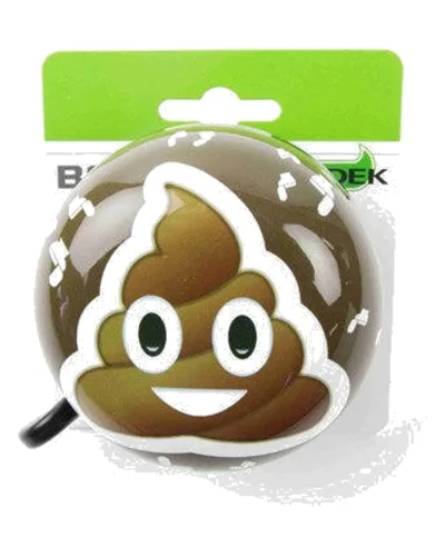WIDEK Ding Dong dzwonek rowerowy 80 mm emotikon 'poop'