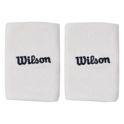WILSON WIDE TERRY WRISTBAND WHITE