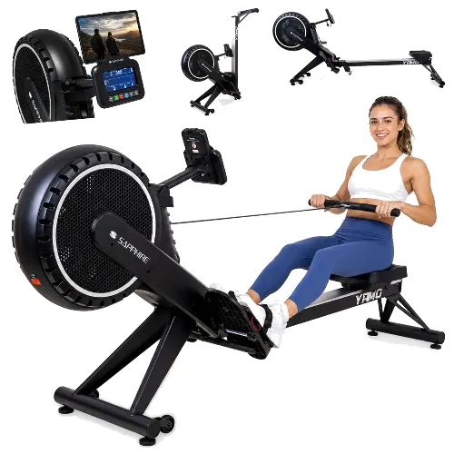 Wioślarz powietrzno-magnetyczny Sapphire SG-150W YAMO do 150kg 21 programów