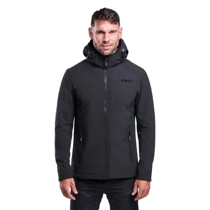 Wodoodporna kurtka termiczna EKOI Perf SOFTSHELL Czarna