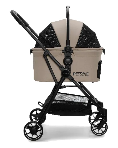 Wózek spacerowy dla psa lub kota 3w1 S.RIDER beżowy do 20 kg