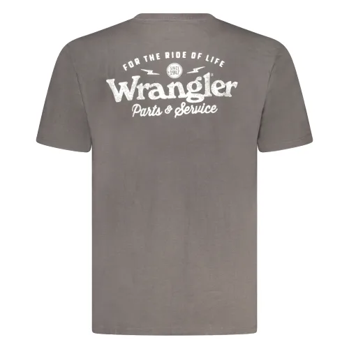 WRANGLER KOSZULKA Z KRÓTKIM RĘKAWEM MĘSKA CZARNA