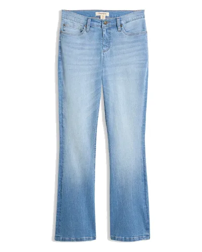Wygodne dżinsy ze stretchem o kroju bootcut, high waist