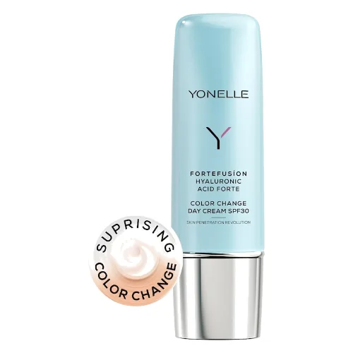 YONELLE FORTEFUSION Krem "Color Change" Na Dzień SPF 30 Z Kwasem Hialuronowym Forte Kremy do twarzy 50 ml Damski