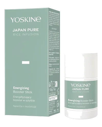 Yoskine Yoskine Japan Pure Rice Infusion Energetyzujący booster serum w sztyfcie Kremy do twarzy 30 g Damski