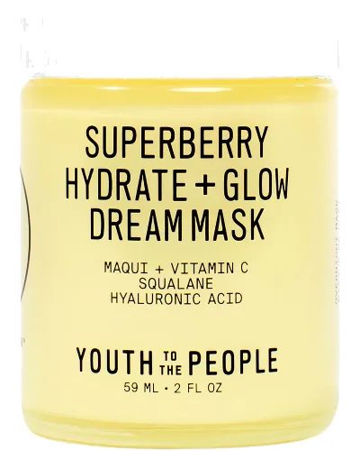 Youth To The People Superberry Hydrate and Glow Dream Mask maska nawadniająca i dodająca blasku 59 ml
