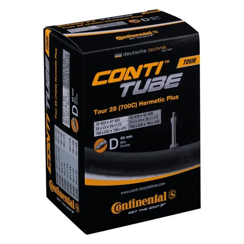 Zawór dętki dunlop Continental Tour Hermetic Plus 28x1 1/4-1.75 40 Mm
