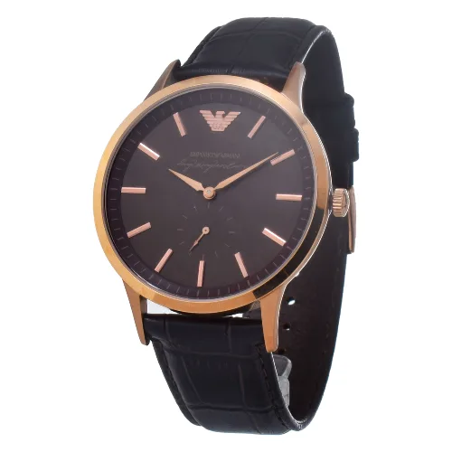Zegarek ARMANI AR2469. Kwarcowy, Kolor brązowy. Mężczyzna.
