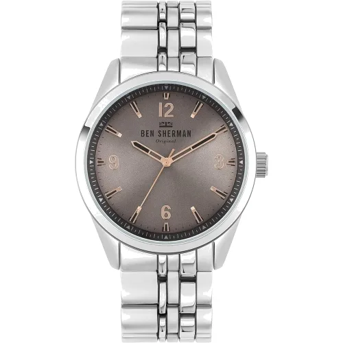 Zegarek BEN SHERMAN WB057ESM. Kwarcowy, Kolor szary. Mężczyzna.