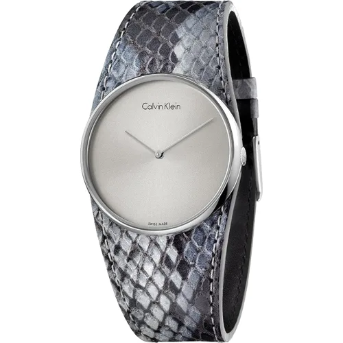 Zegarek CALVIN KLEIN K5V231Q4. Kwarcowy, Kolor szary. Kobieta.