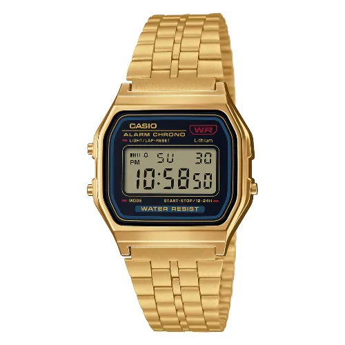 Zegarek CASIO A159WGEA-1DF. Kwarcowy, Kolor czarny. Unisex.