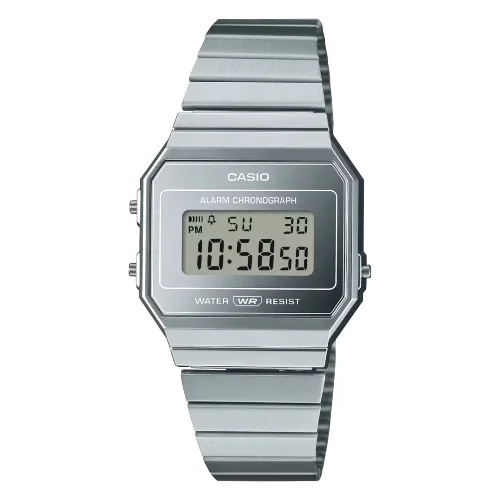 Zegarek CASIO A700WEV-7A. Kwarcowy, Kolor szary. Unisex.