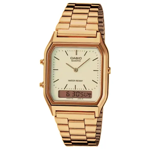 Zegarek CASIO AQ-230GA-9D. Kwarcowy, Kolor złoty. Unisex.