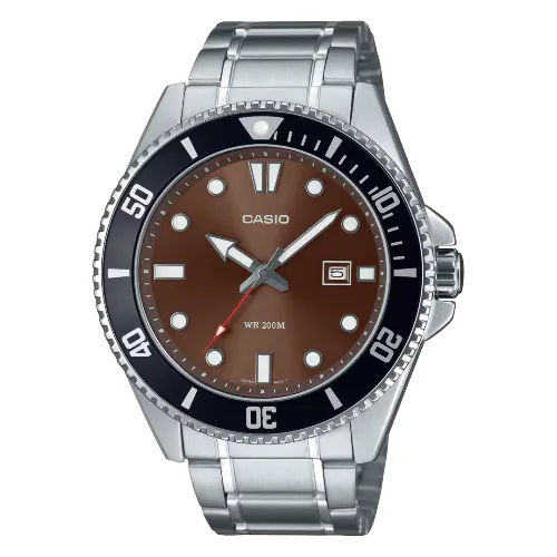 Zegarek CASIO MDV107D5AVDF. Kwarcowy, Kolor brązowy. Mężczyzna.
