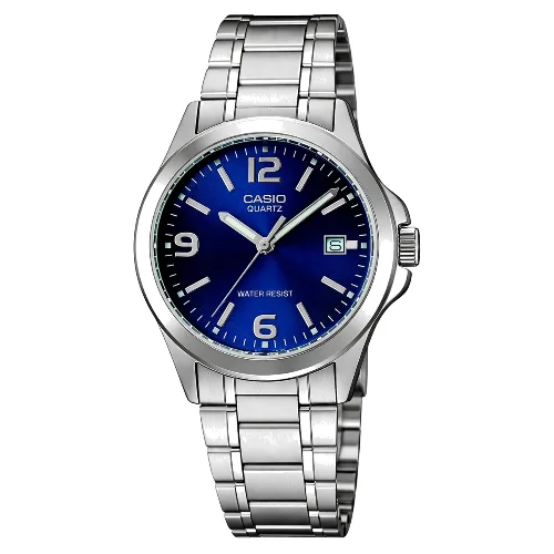 Zegarek CASIO MTP-1215A-2A. Kwarcowy, Kolor niebieski. Mężczyzna.