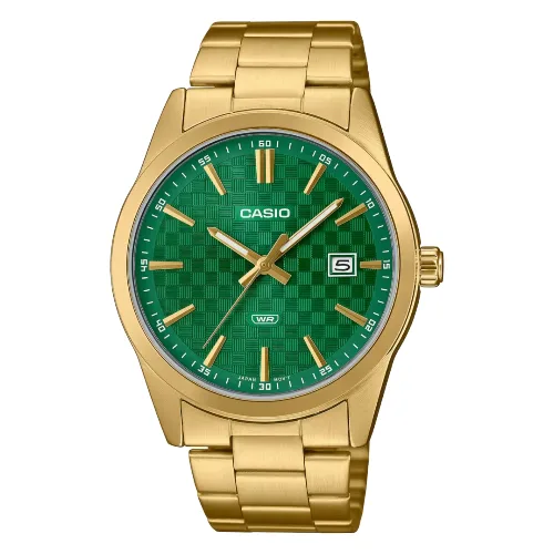 Zegarek CASIO MTPVD03G3AUDF. Kwarcowy, Kolor zielony. Mężczyzna.