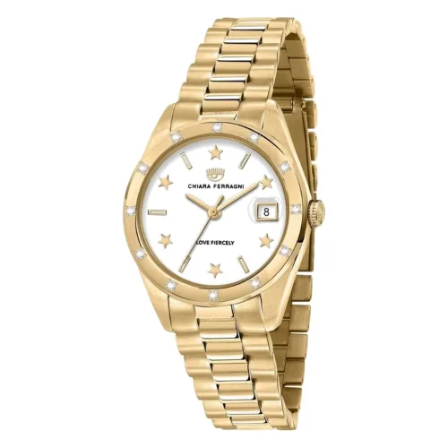 Zegarek CHIARA FERRAGNI R1953100508. Kwarcowy, Kolor biały. Kobieta.